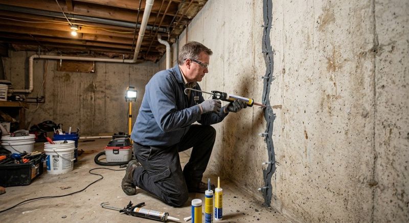 Basement Crack Repair in Cass County, MO