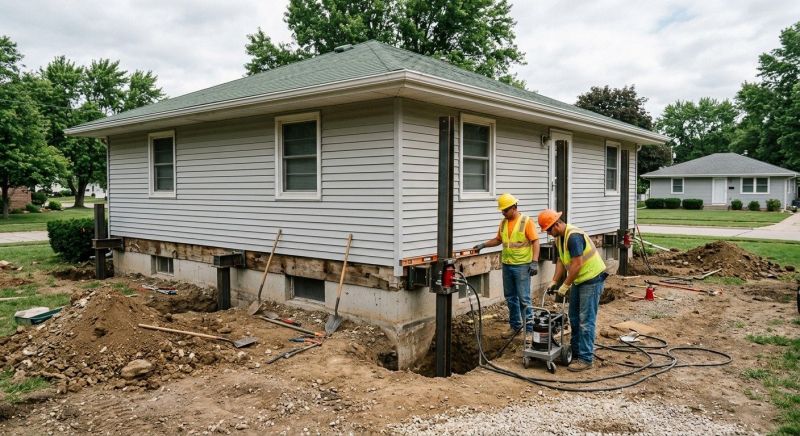 Concrete Foundation Leveling in Shawnee, KS