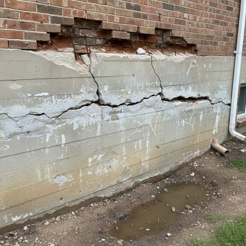 Cracked Foundation Repair in Drexel, MO