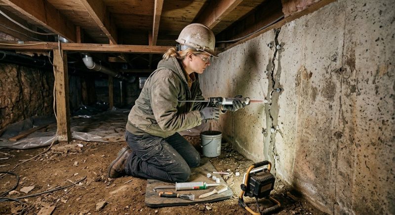 Cracked Foundation Repair in Greenwood, MO