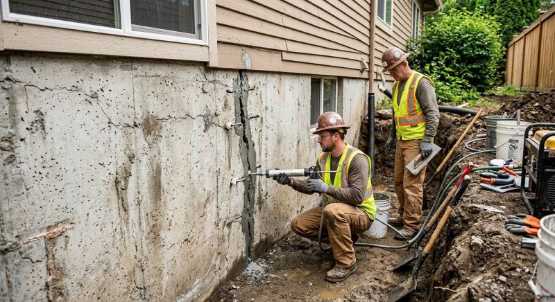 Cracked Foundation Repair in Leawood, KS