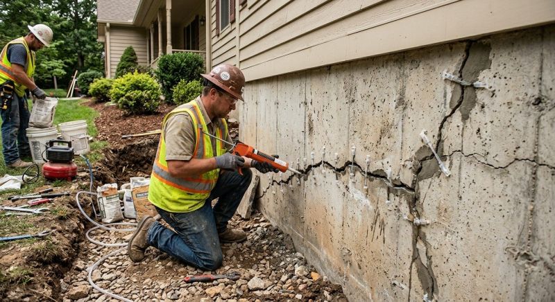 Cracked Foundation Repair in Cass County, MO