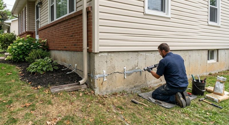 Cracked Foundation Repair in Shawnee, KS