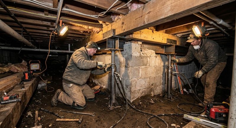 Crawl Space Leveling in Cass County, MO