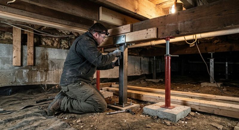 Crawlspace Structural Repair in Cass County, MO