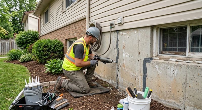 Foundation Crack Sealing in Cass County, MO