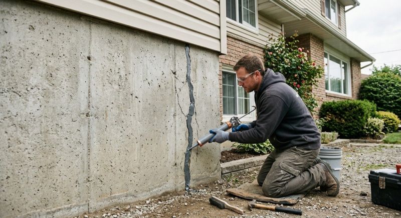 Foundation Crack Sealing in Cass County, MO