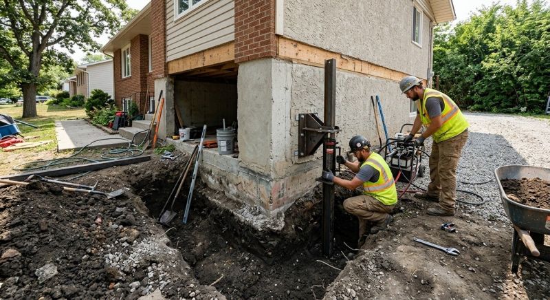 Foundation Pier Repair in Cass County, MO