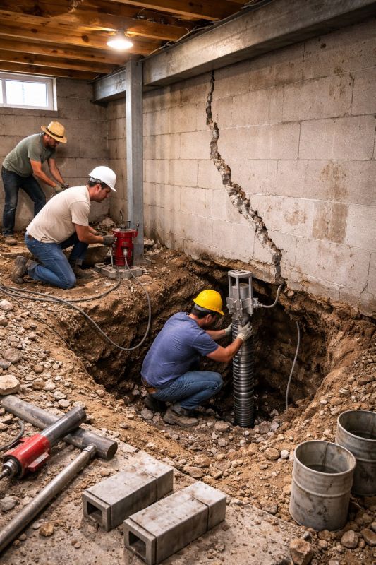 Foundation Structural Repair in Leawood, KS