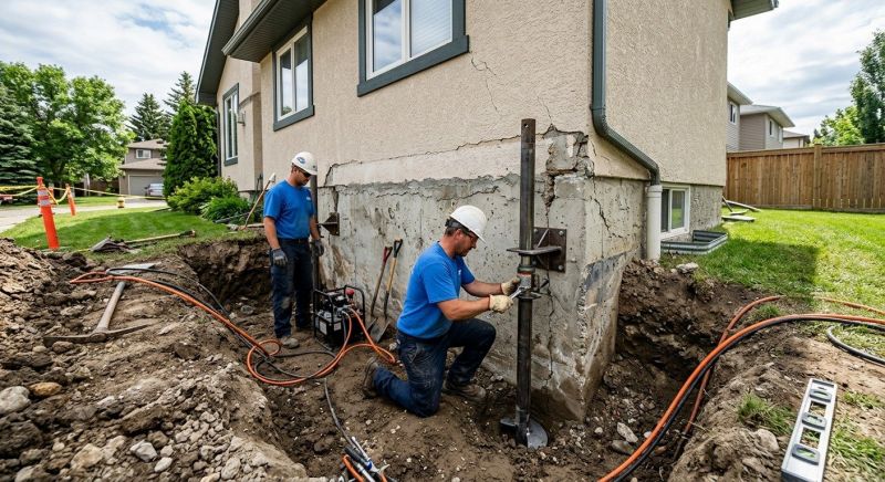 Helical Piers Installation in Cass County, MO