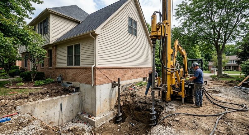 Helical Pile Installation in Cass County, MO