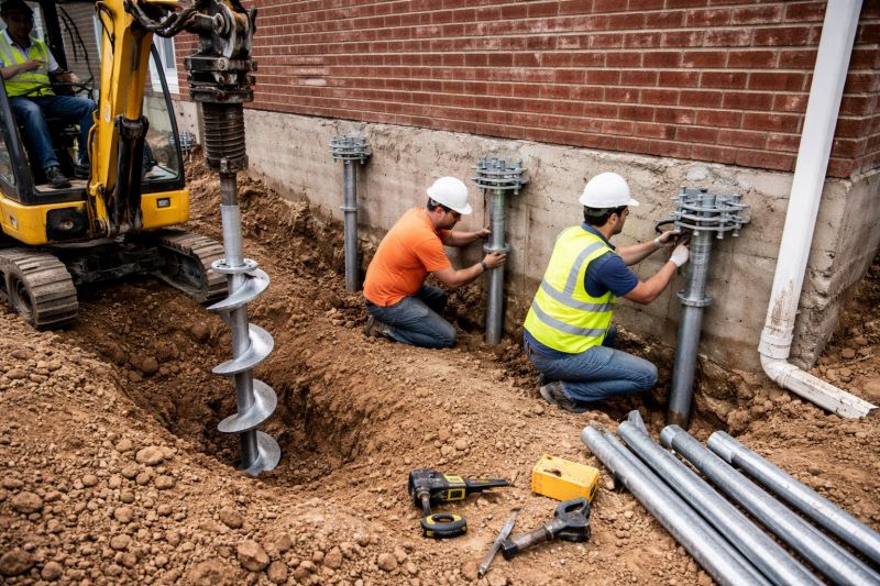 Helical Pile Installation in Cass County, MO