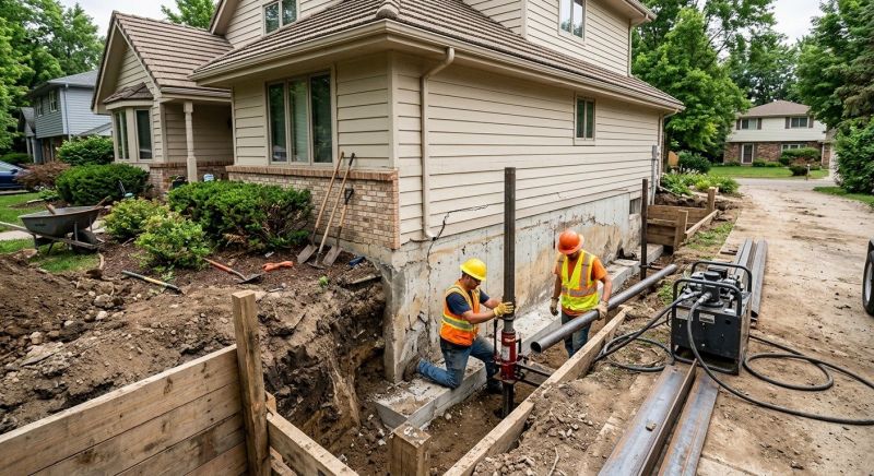 Home Foundation Repair in Harrisonville, MO