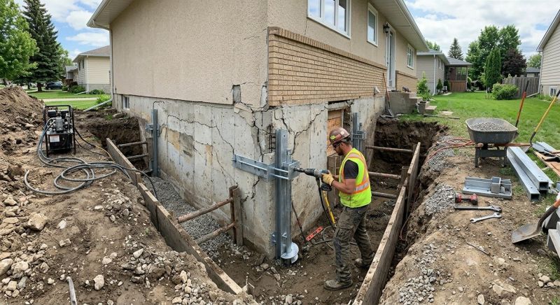 House Foundation Repair in Grandview, MO