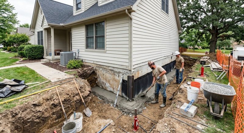 House Foundation Repair in Johnson County, KS