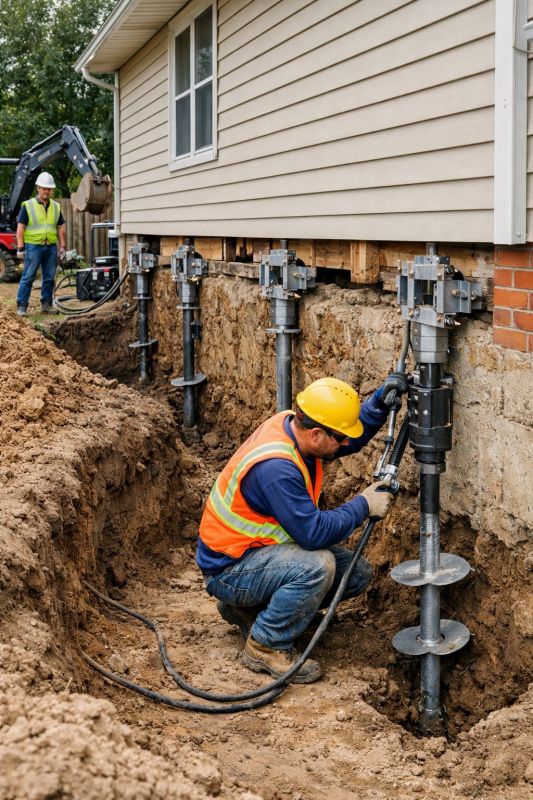 Sinking Foundation Lifting in Cass County, MO