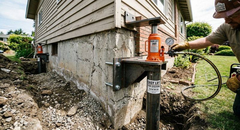 Sinking Foundation Lifting in Cass County, MO
