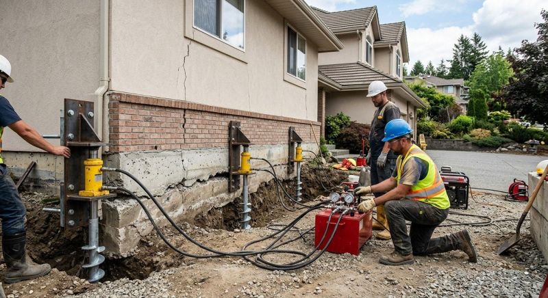 Sinking Foundation Lifting in Cass County, MO