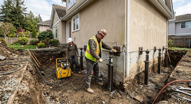 Sinking Foundation Repair in Grain Valley, MO