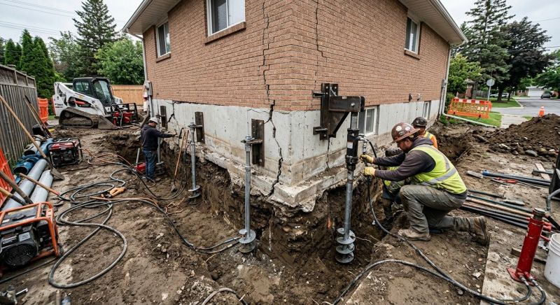 Sinking Foundation Repair in Cass County, MO