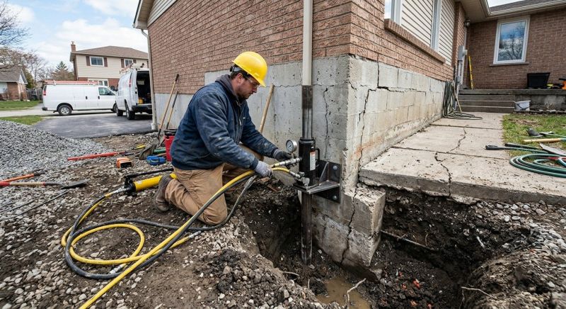 Sinking Foundation Repair in Oak Grove, MO