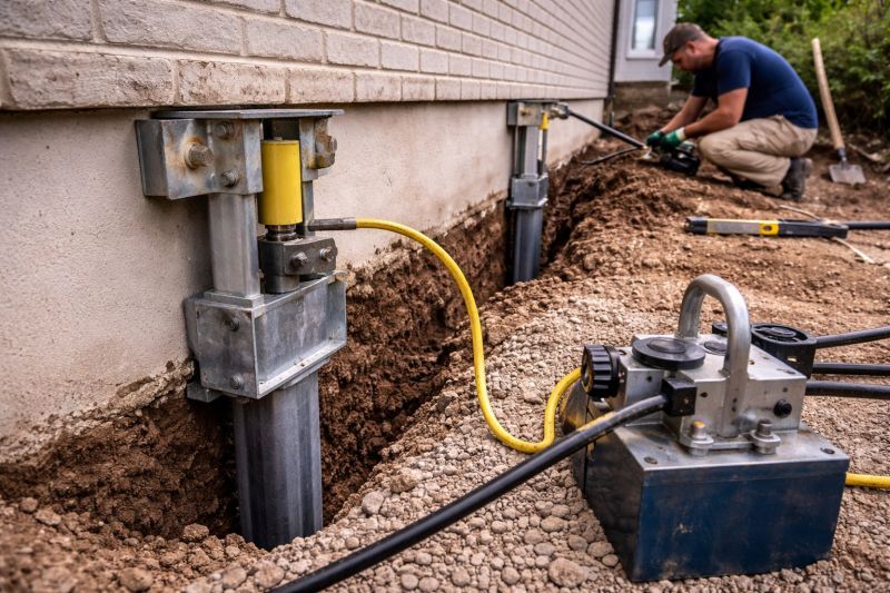 Sinking Foundation Repair in Shawnee, KS